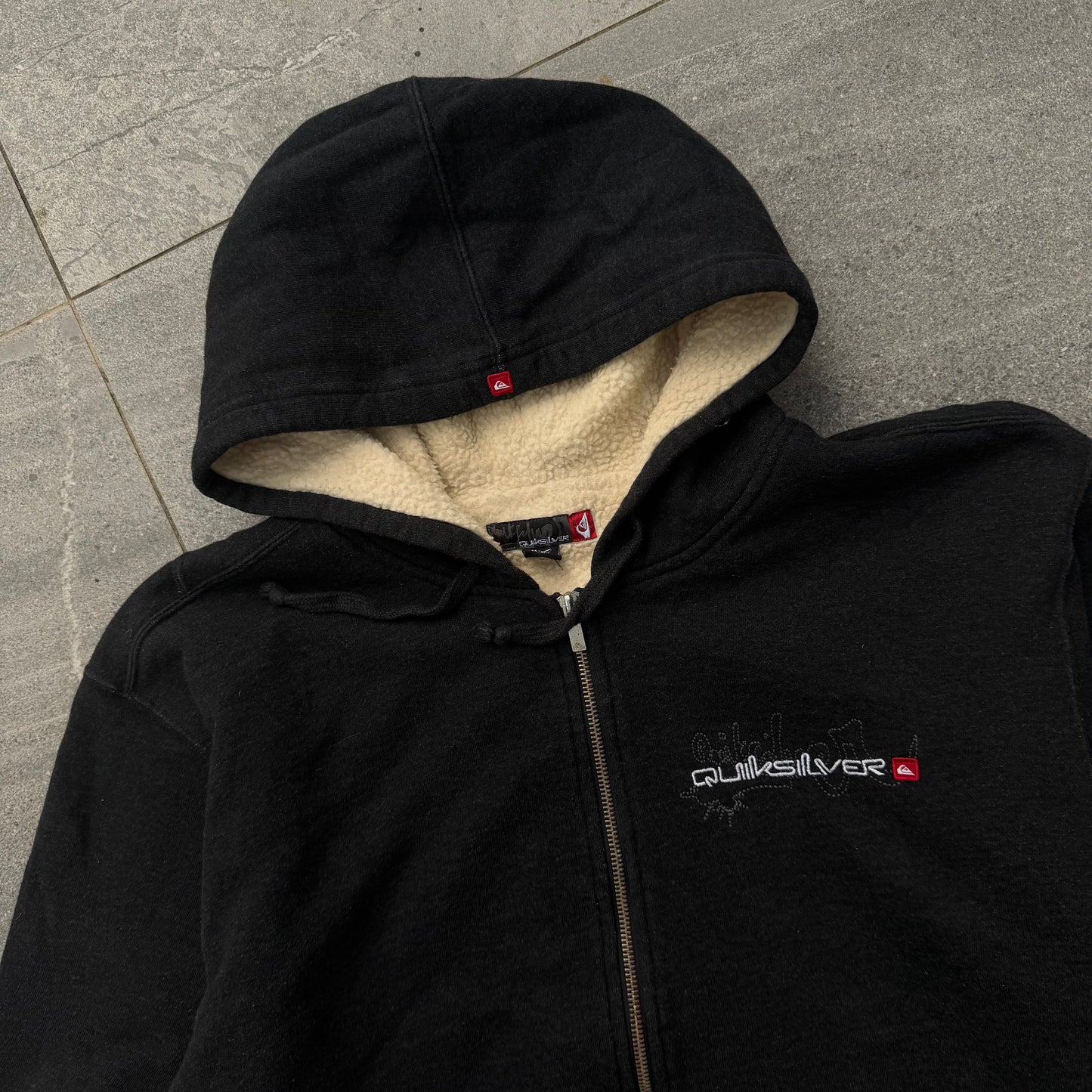 sherpa lined quiksilver zip - XL