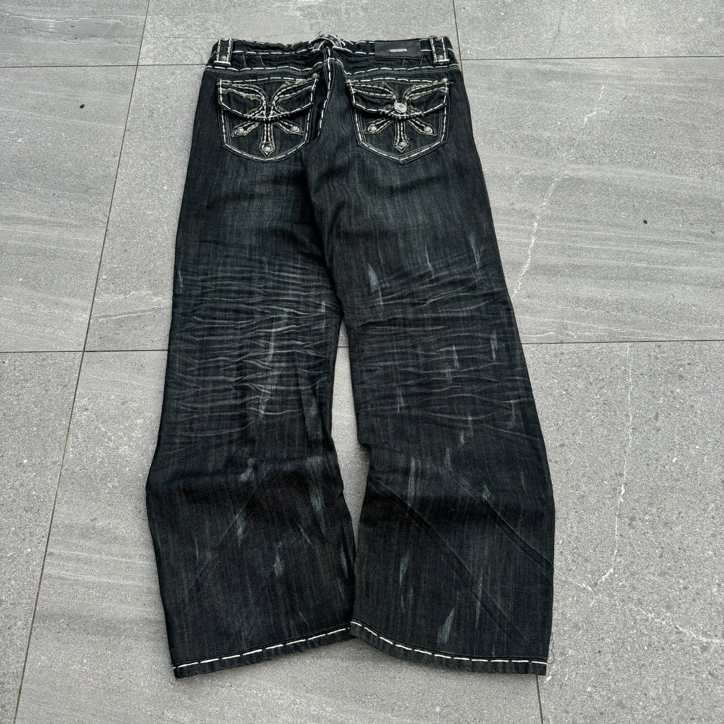fucking insaneeee raw denim RT jeans - 36x32” the quality is nuts