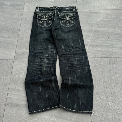 fucking insaneeee raw denim RT jeans - 36x32” the quality is nuts
