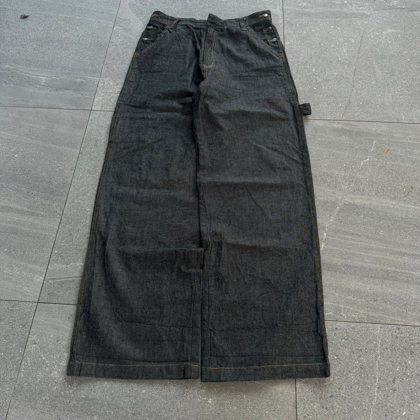 SEXXXXY raw denim spec SOHK jeans - 34x33”