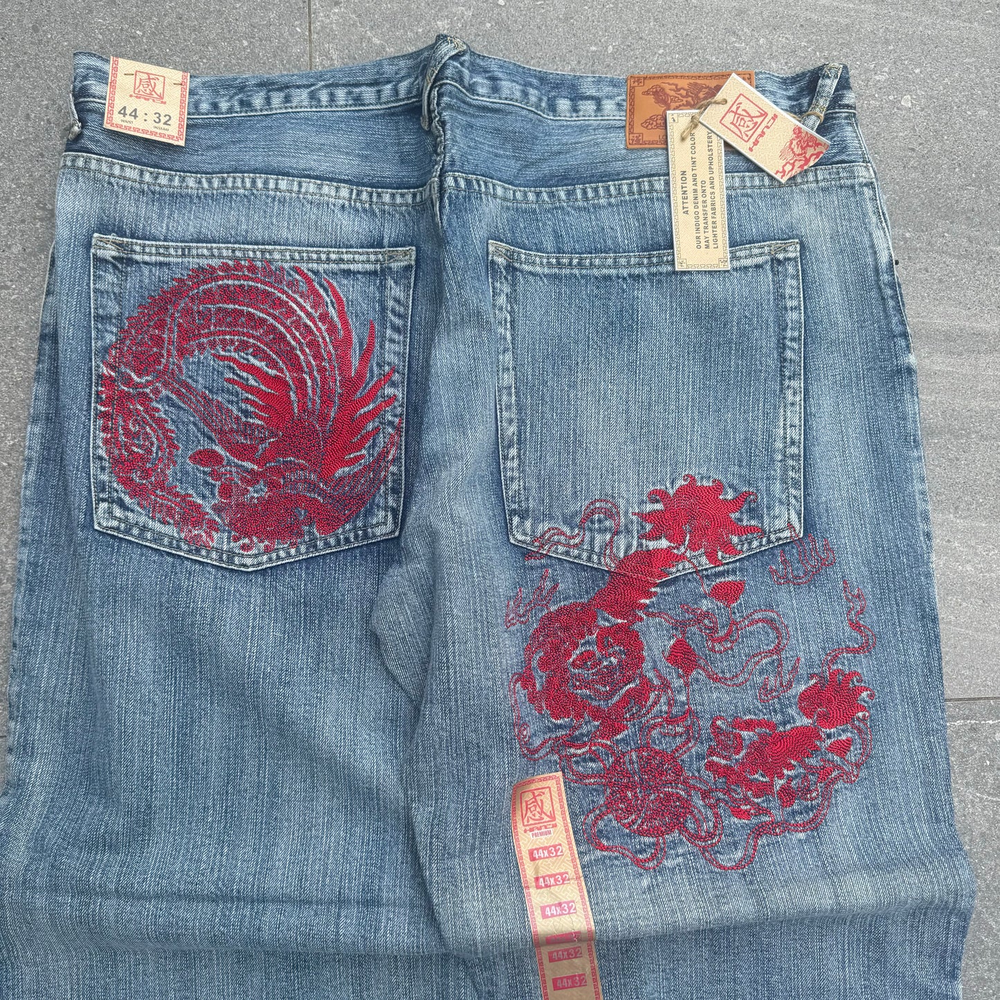 deadstock kanji jeans - 44x32