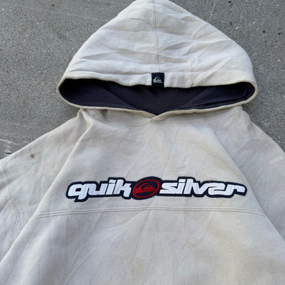 90s cream panelled quiksilver grail - L