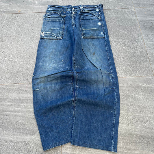 the HARDEST quiksilver jeans/bootcuts. - 34x32”