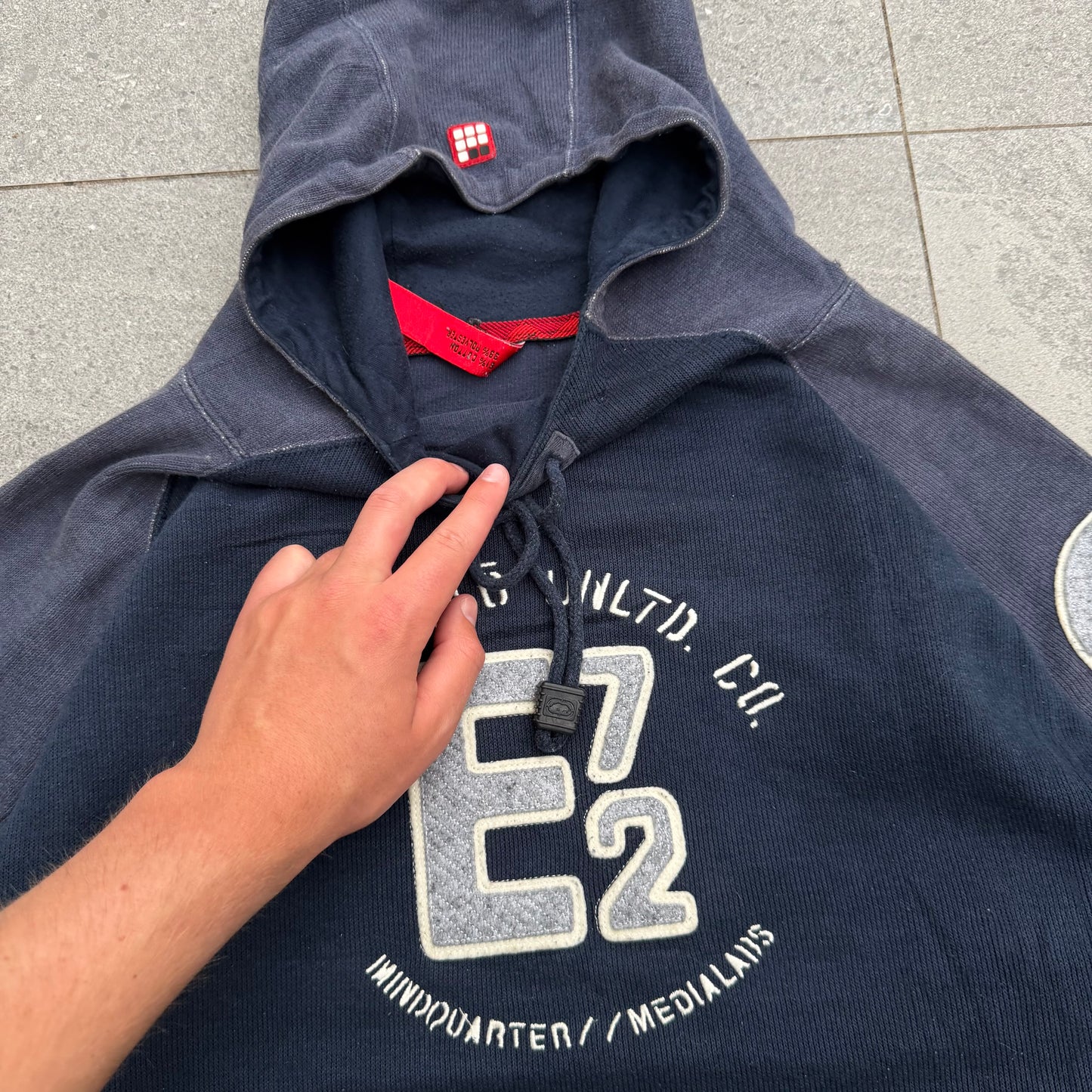 insane. raglan cut ecko knit hoodie - M/L