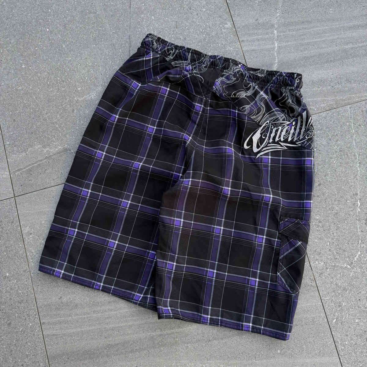 japanese oneill purple plaids - 34”
