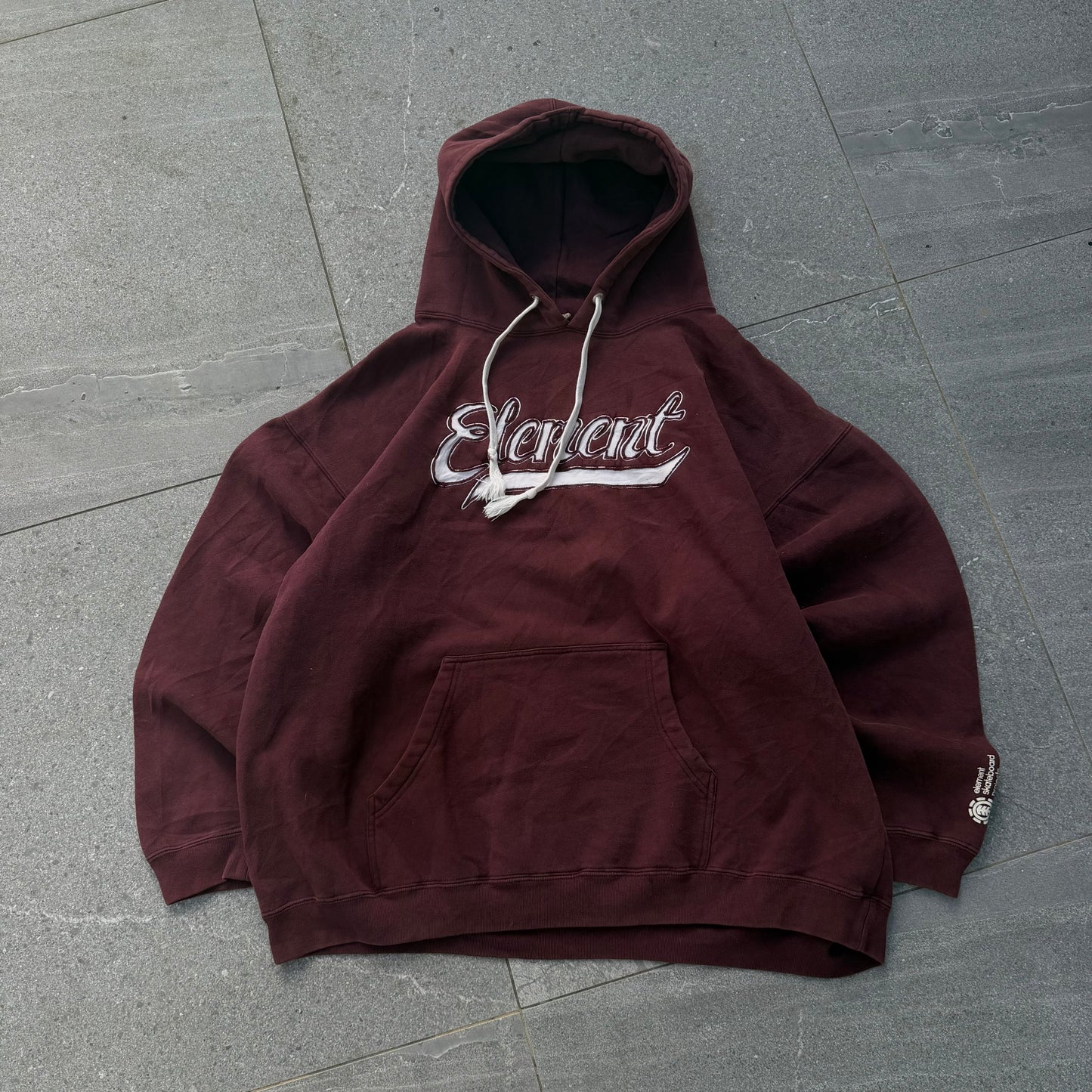 red wine element hoodie - XL