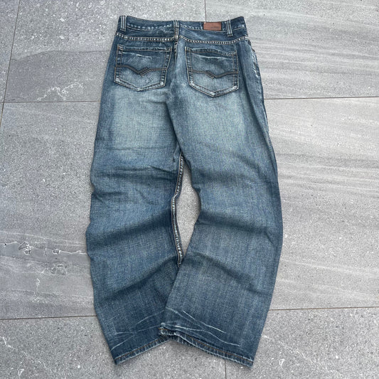 oh my god the wash on these is actually so perfect wtf . urban pipeline bootcuts - 32x32”