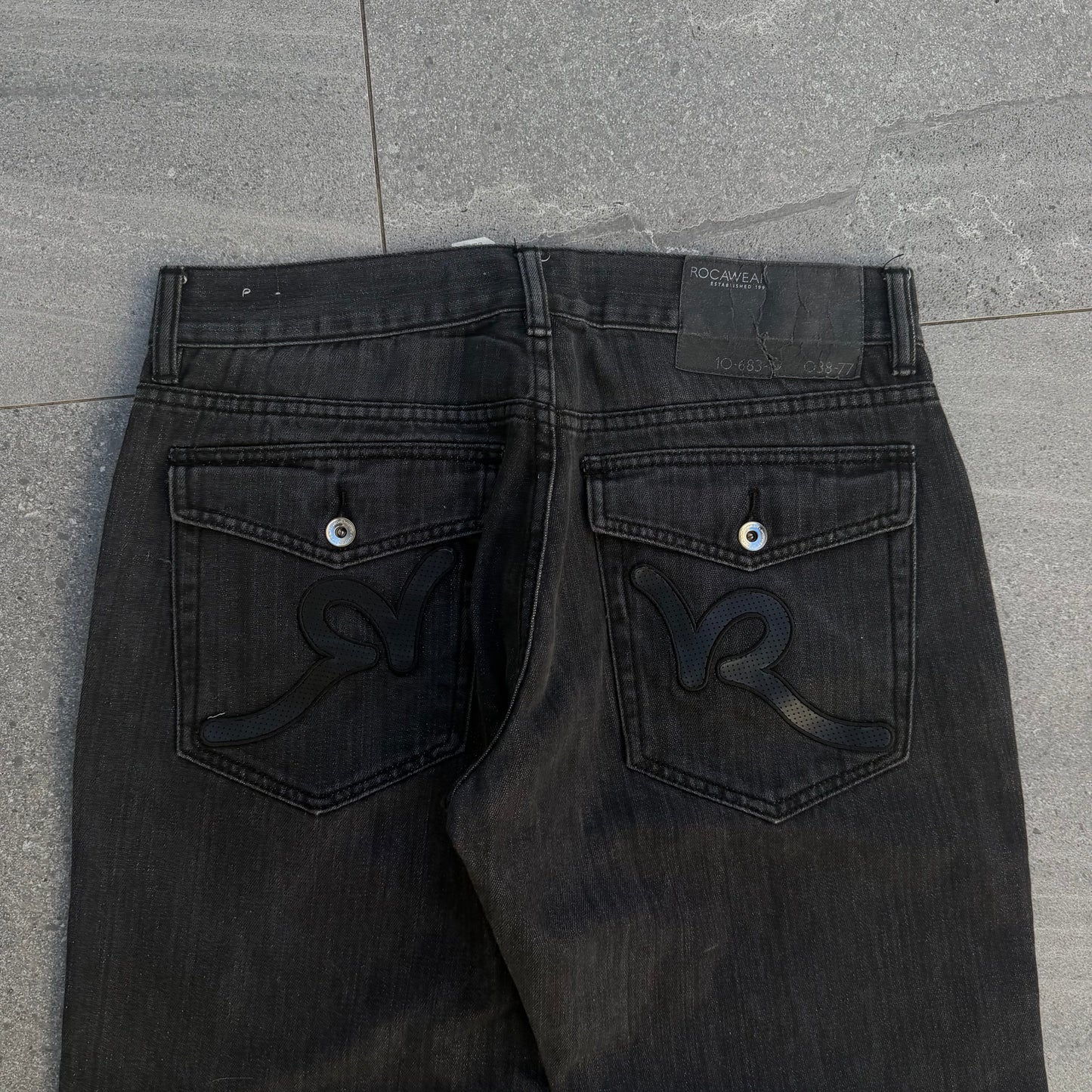 black rocawear bootcuts - 34x30”