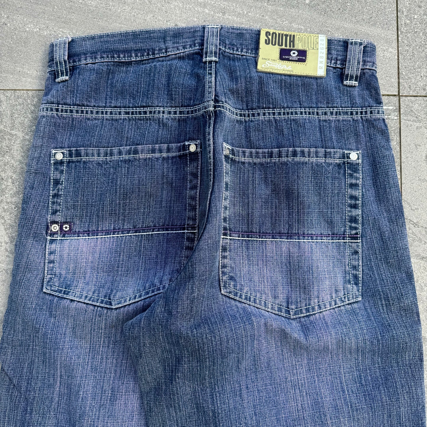 insanely rare purple tab southpoles - 33x30.5”