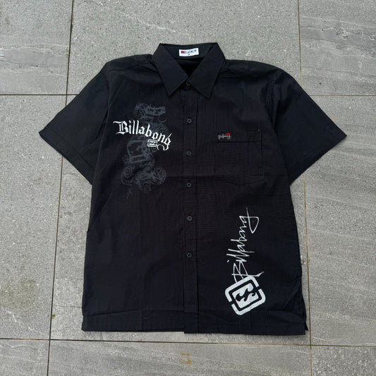 hardest graphic on a billabong shirt - M