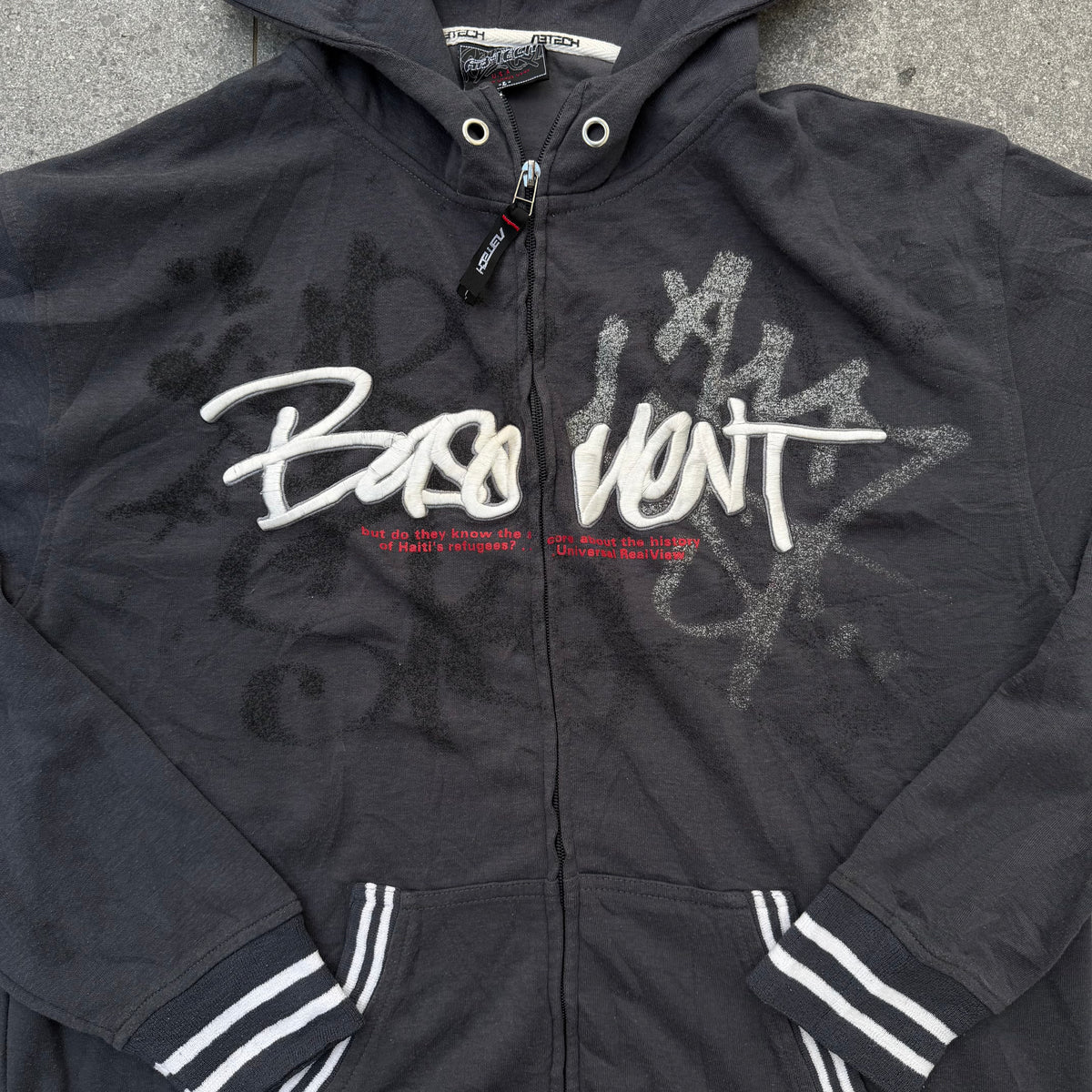 ab-tech graffiti varsity hoodie - M
