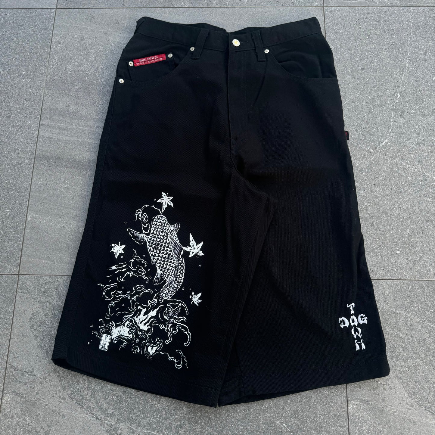 dogtown koi print jorts - 32x15.5”