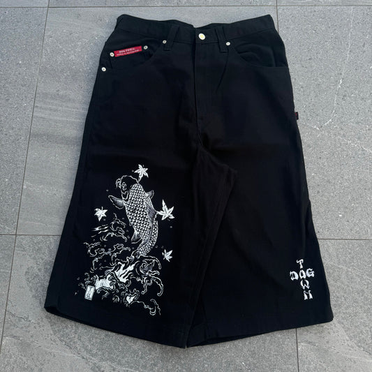 dogtown koi print jorts - 32x15.5”