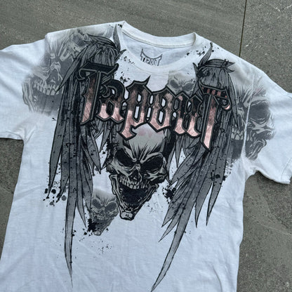 tapout winged skull tee - L