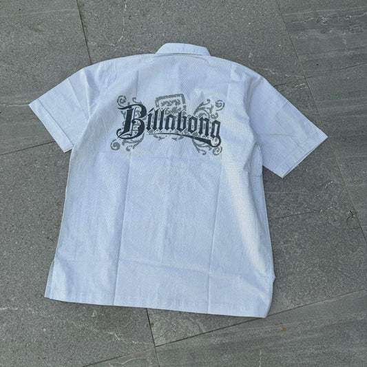 grail billabong pinstripe shirt - medium