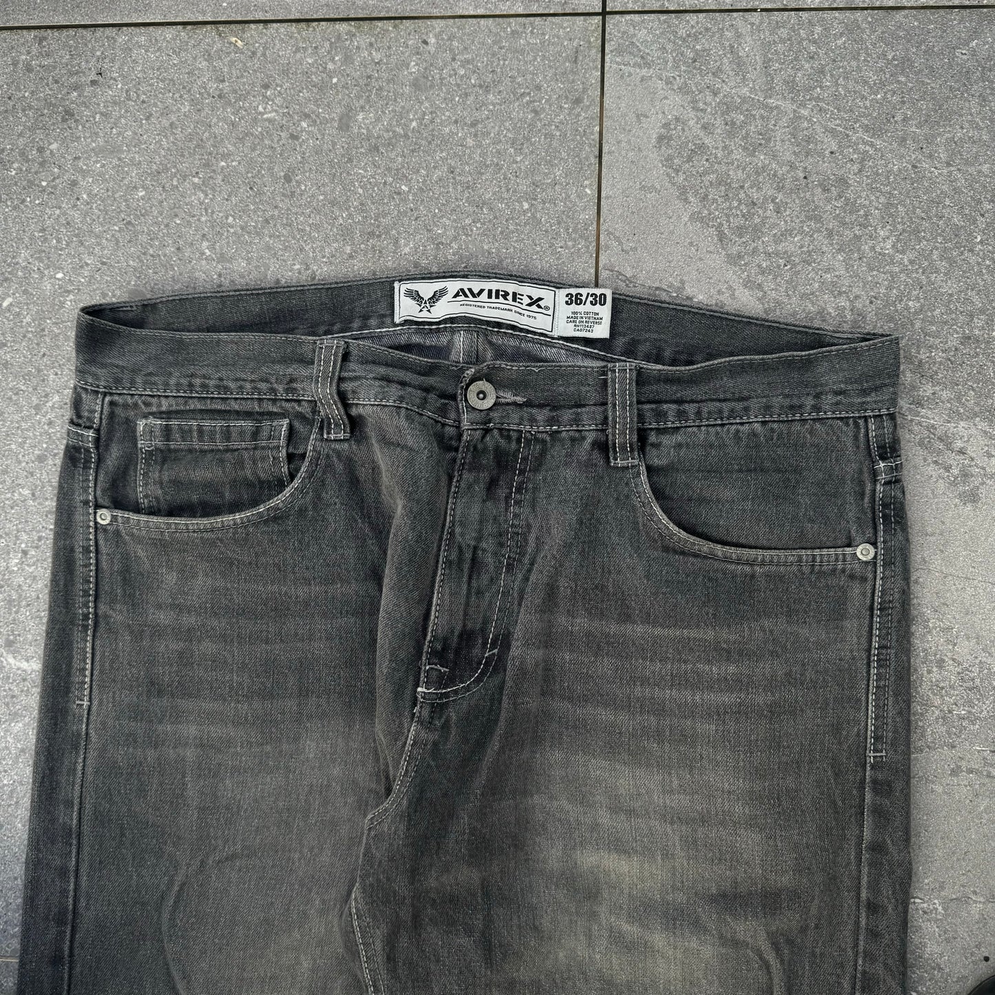 beautiful avirex jeans - so baggy so perfect yay yay 38x30” soz for bad ironing