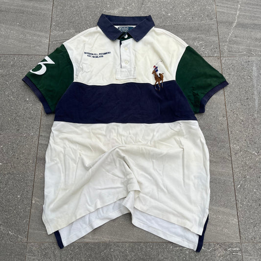 ralph lauren stripe polo - L