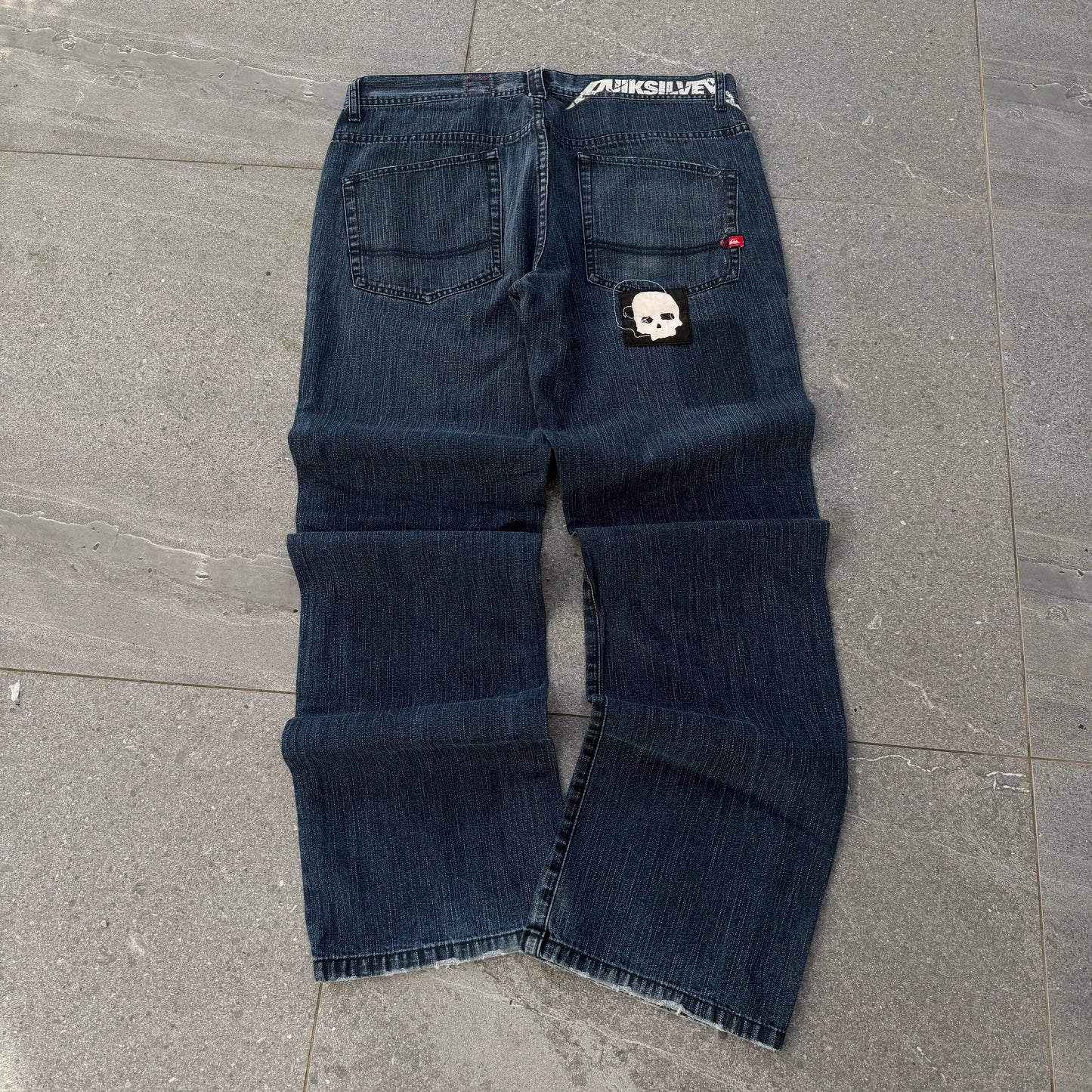 quiksilver patchwork bootcuts - 34x33”