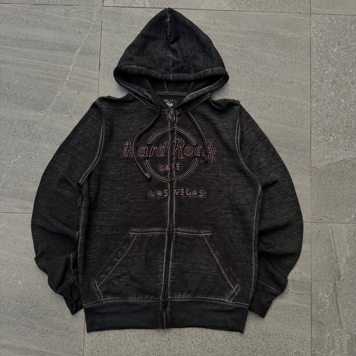 hard rock black dye zip - S