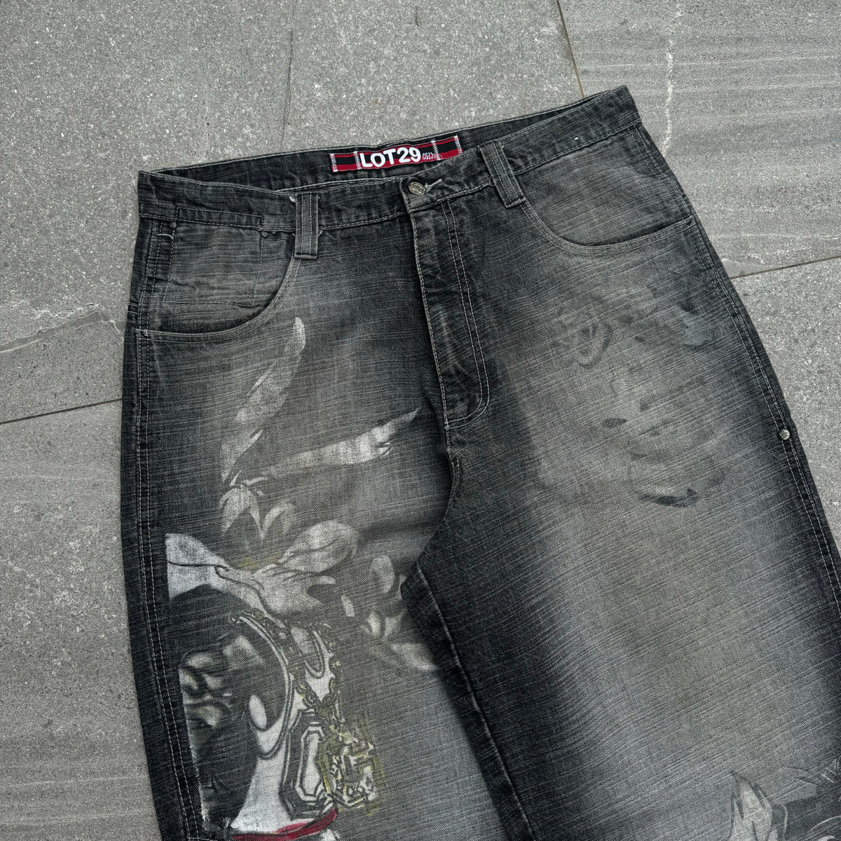 FUCK THWSE ARE HARD lot29 jeans - 36x33”