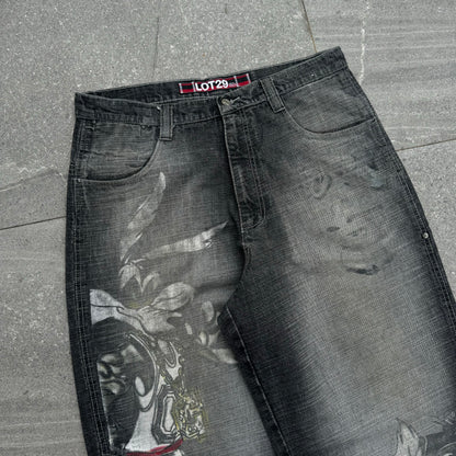 FUCK THWSE ARE HARD lot29 jeans - 36x33”