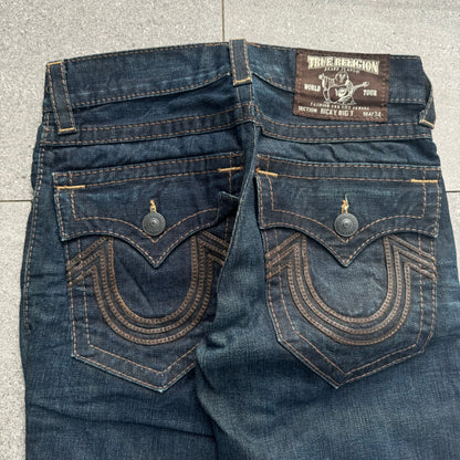 raw denim bootcut trueys - 31x32”