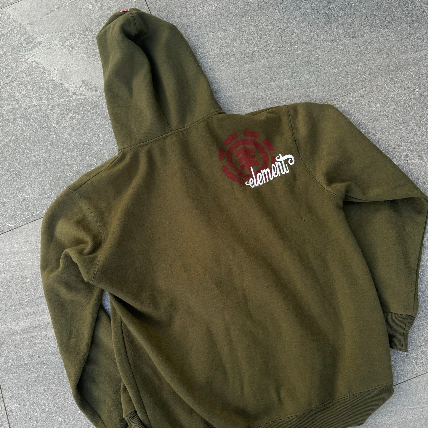 GRAIL GRAIL GRAIL MOSSY GREEN ELEMENT HOODIE - L