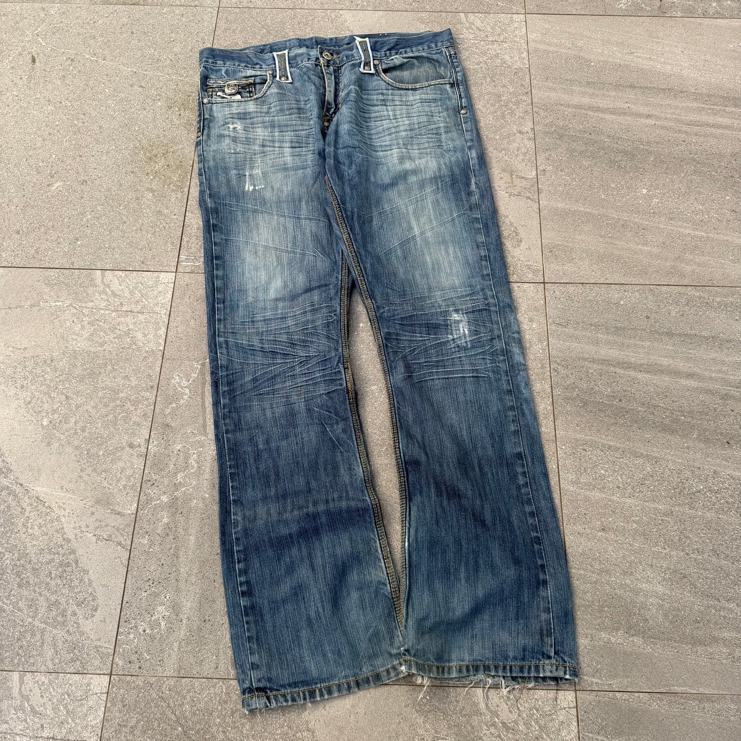 blac label winged bootcuts - 38x34”