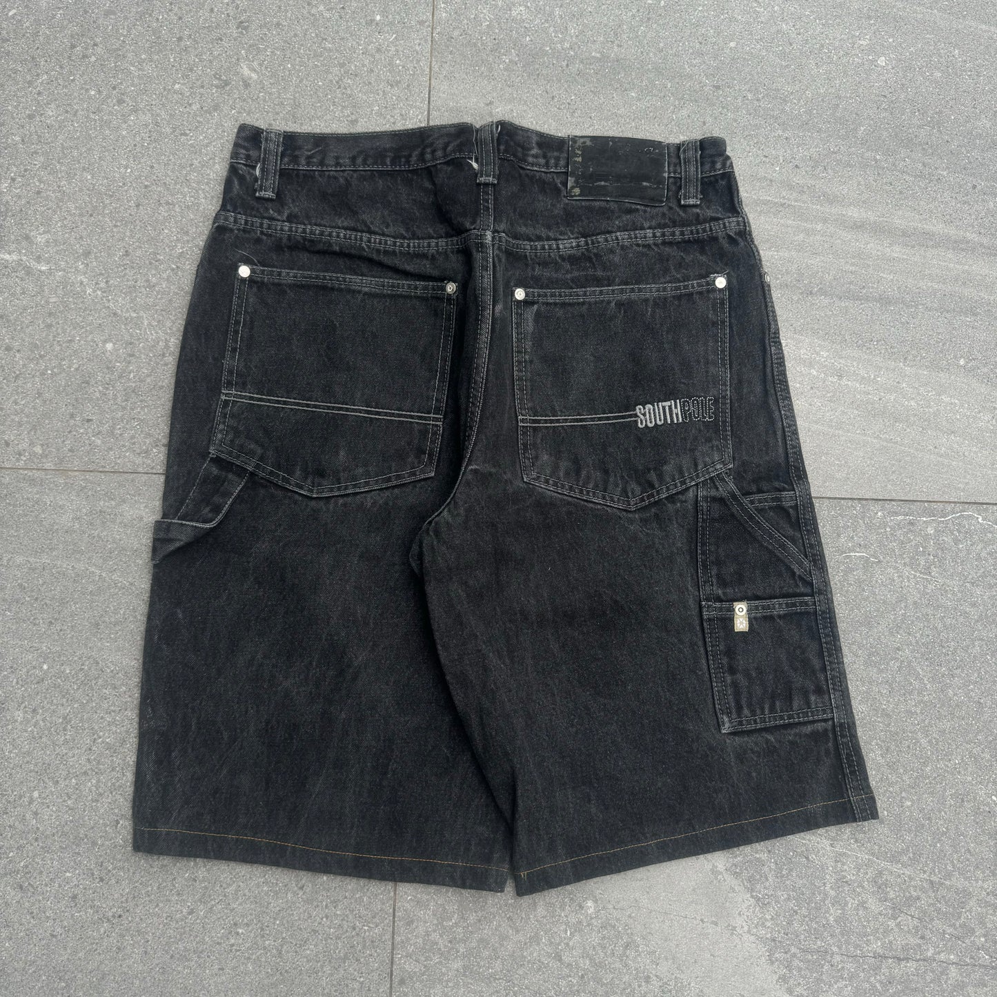 grail back hit southpole jorts - 36x13.5”