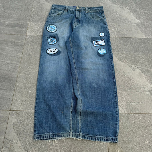 southpole patch jeans - 36x31”
