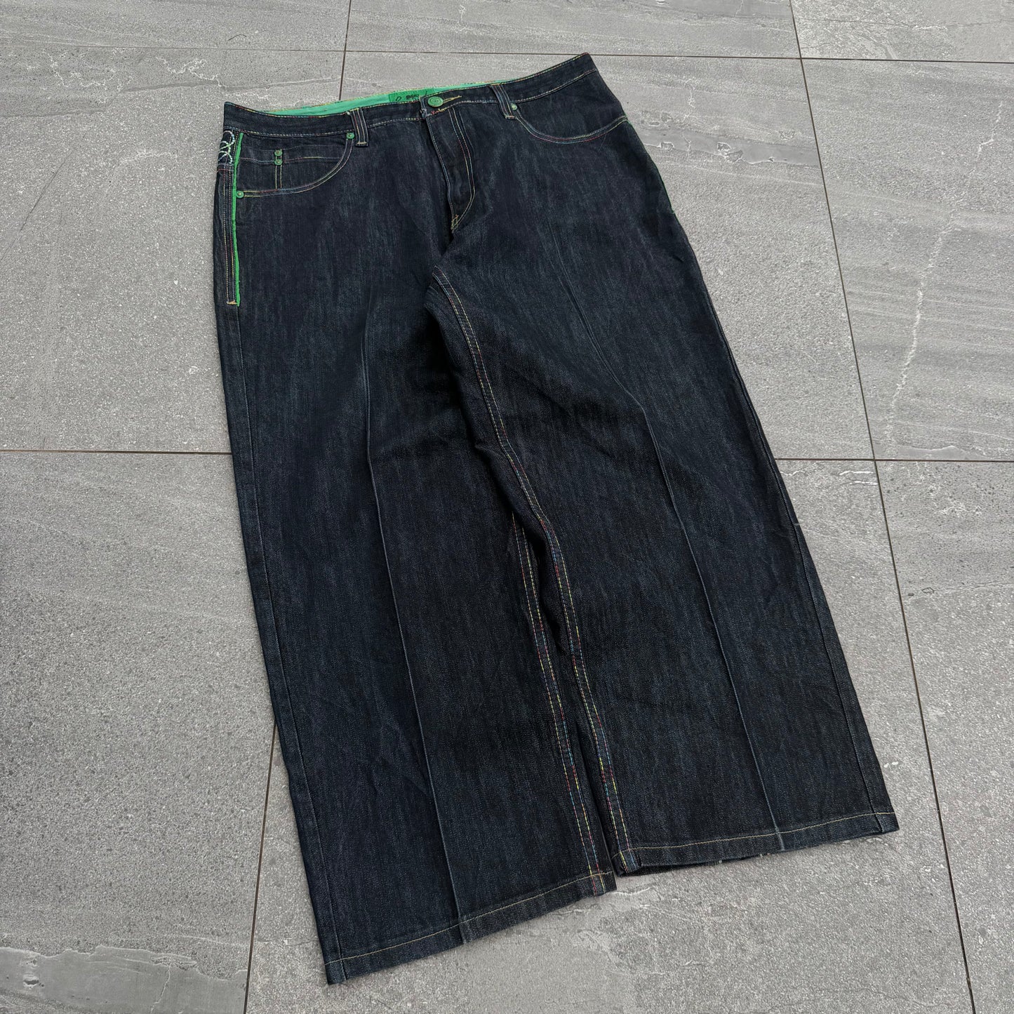 OJ embroidered jeans - 36x28”