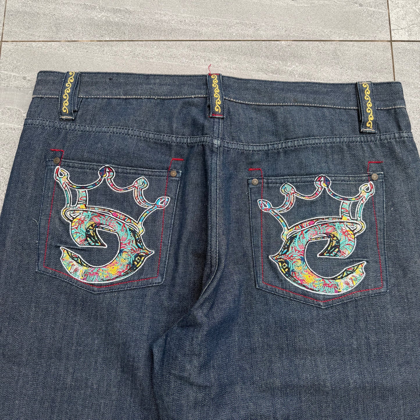 raw denim coogi grails - 42x34”
