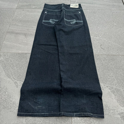 FLOOOODED 5IVE JUNGLE JEANS SO PHAT - 33x34”