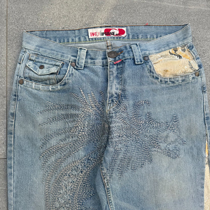 absolutely gorgeous take2 japanese jeans - 35x33”