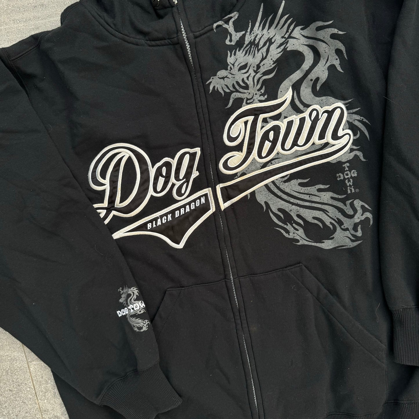 hardest dogtown hoodie - XL