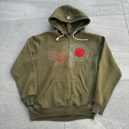 GRAIL GRAIL GRAIL MOSSY GREEN ELEMENT HOODIE - L