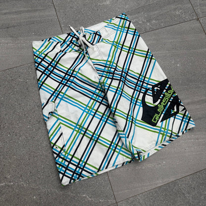 plaid quiksilver side hits - 32”