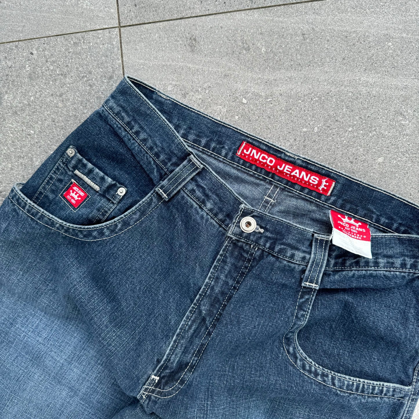 JNCO crown jorts - 34”