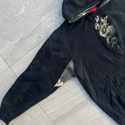 JNCO dragon camo hoodie - S/M