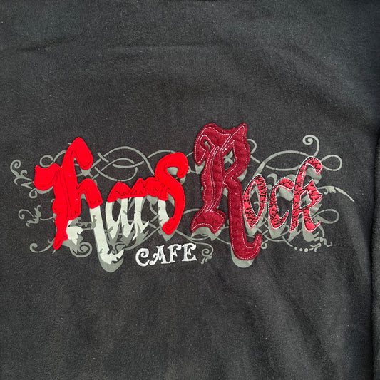 tough hard rock hoodie - L