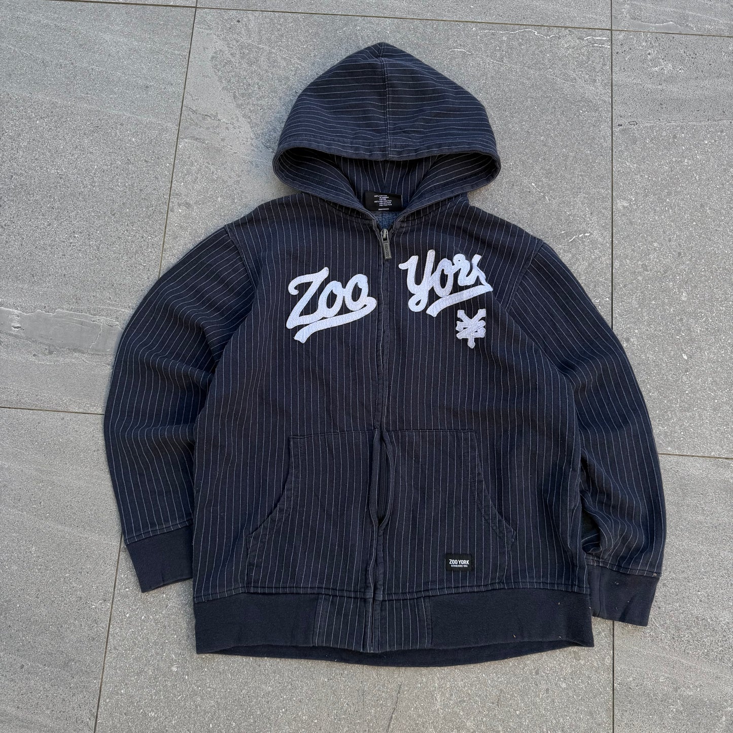 grail pinstriped zoo york hoodie - S