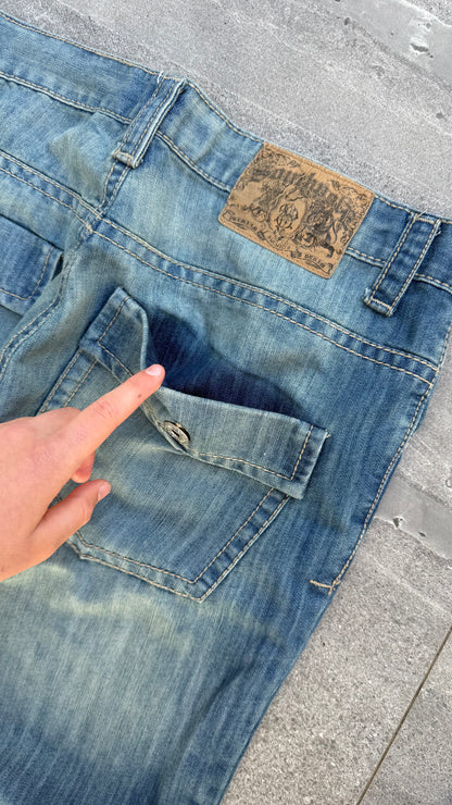 flap pocket southpole bootcuts (rare) - 36x30”