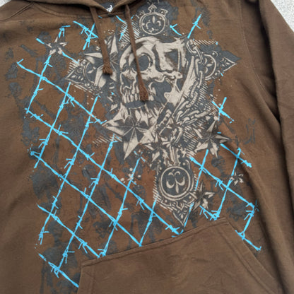 skull hoodie - L