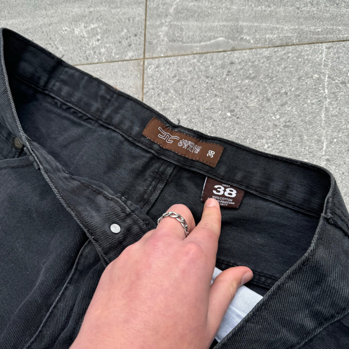 fat black jorts - 36”