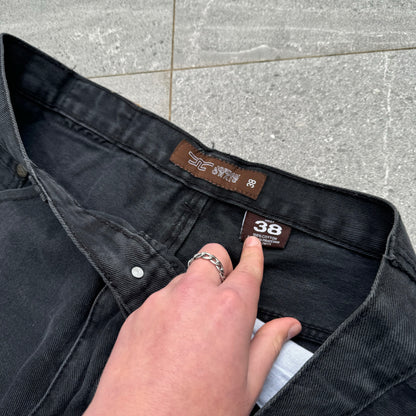 fat black jorts - 36”