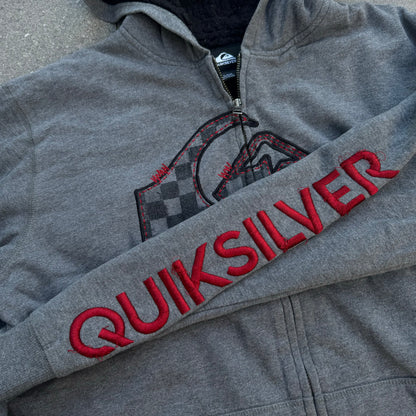 fleece lined quiksilver zip - M