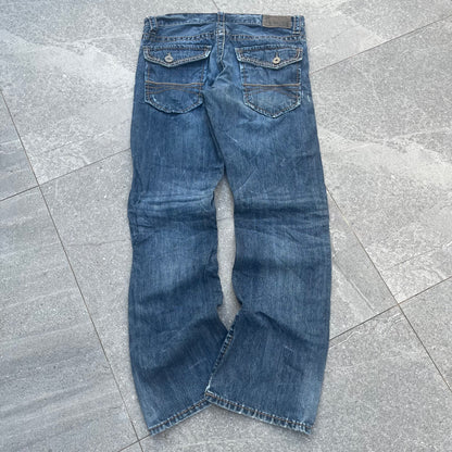 express perfectly distressed bootcuts - 33x31”