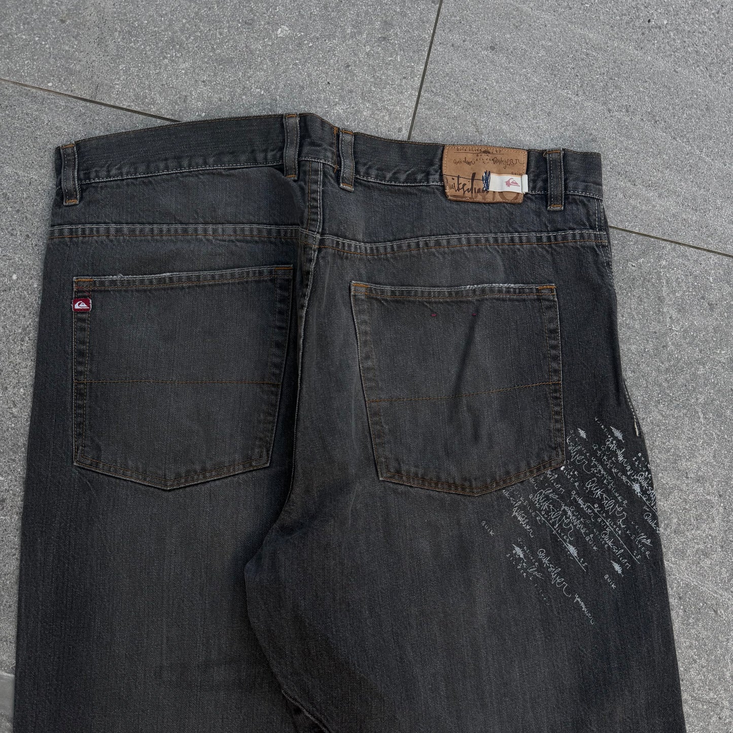graillll panelled quiksilver jeans - 36x33”