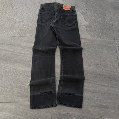 rare black faded levi’s bootcuts - 30x34”