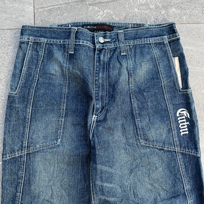 goated fubu jeans - 34x28”
